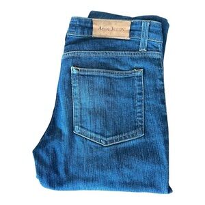 Acne Jeans Hep Raw Mid Rise Slim Jeans Size 28